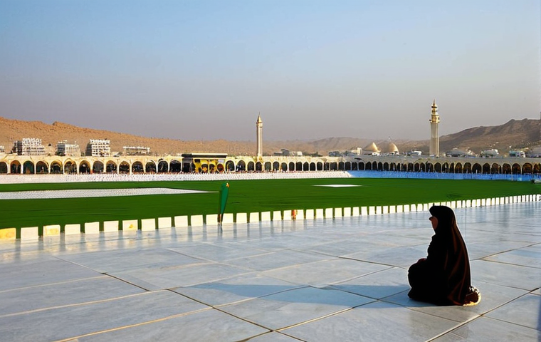 하즈와 우므라 순례의 차이점 - The Crowd at the Kaaba**

"A vast crowd of diverse pilgrims circumambulating the Kaaba in Mecca duri...