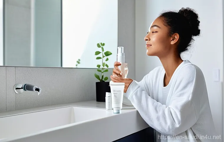 사우디아라비아 내 스킨케어 제품과 사용법 - **Desert Sun Warrior:** A confident woman in her late 20s stands in a picturesque, sun-drenched Saud...