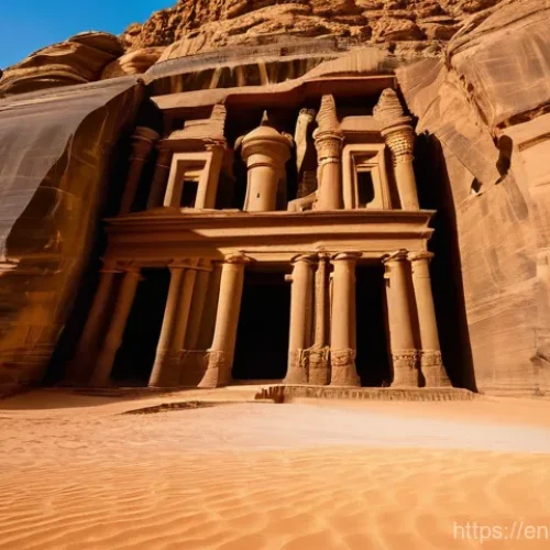 사우디아라비아 여행 준비  비자 항공편 숙소 정보 - **Prompt:** A female traveler, respectfully dressed in a flowing, modest long dress and a wide-brimm...